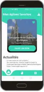 La quête sur smartphone à Notre-Dame de Montligeon