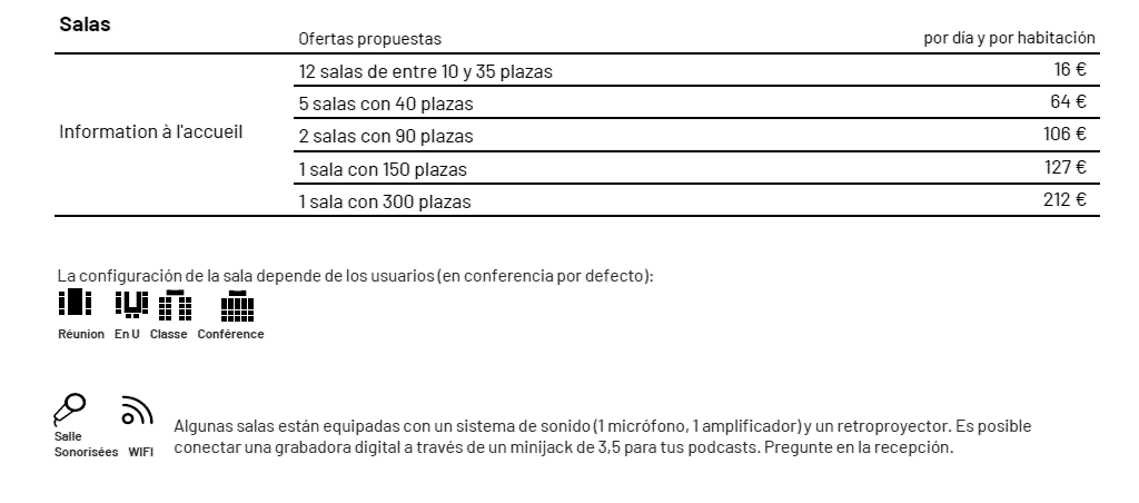 Casas y salas de conferencias