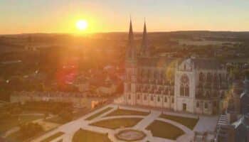 Toussaint 2022, parcours digital Les saisons du deuil avec Montligeonl couchant juillet 2022