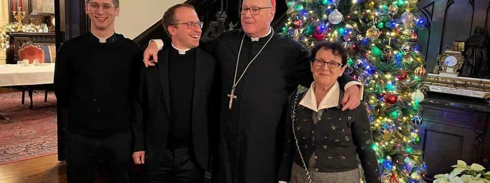 2022-12-19 With Cardinal Dolan, Archbishop of New York