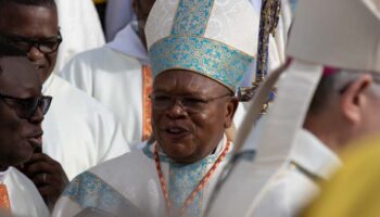 Le cardinal Fridolin Ambogo, archevêque de Kinshasa présidait le pèlerinage du Ciel du 12 novembre 2023 au sanctuaire Notre-Dame de Montligeon