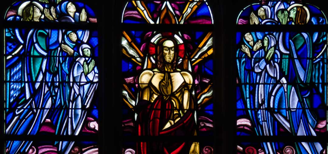 Le jugement dernier, vitraux de la basilique Notre Dame de Montligeon