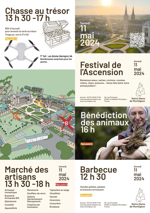 Festival de l’Ascension – Sanctuaire Notre-Dame de Montligeon – Samedi 11 mai 2024 de 11 h à 18 h 