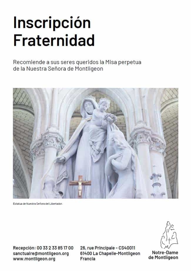 Recomiende a sus seres queridos la Misa perpetua de la Nuestra Señora de Montligeon