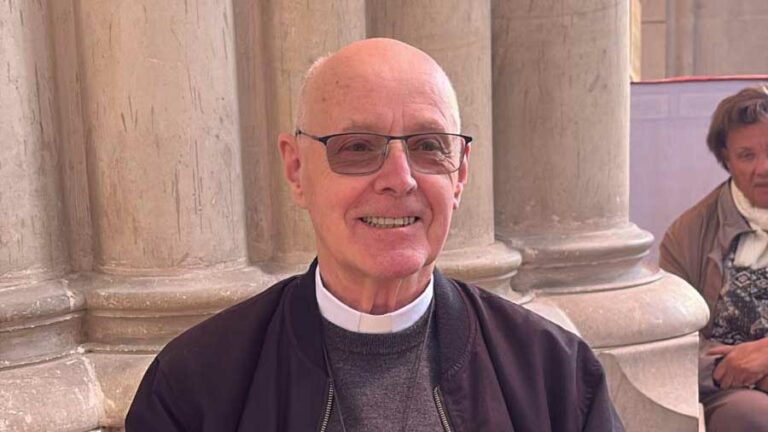 Mgr Gérard Daucourt, évêque émérite de Nanterre au sanctuaire Notre-Dame de Montligeon le 29 mai 2025.