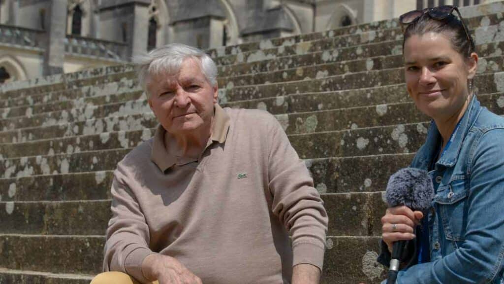 Daniel pendant la Halte Deuil du Sanctuaire Notre-Dame de Montligeon en juin 2025.