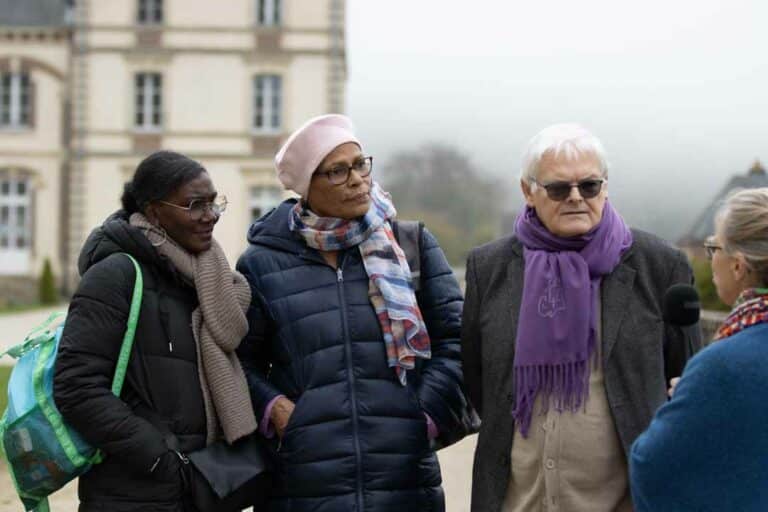 Gérard, Christine et Myriota aux pèlerinages du Ciel de Notre-Dame de Montligeon