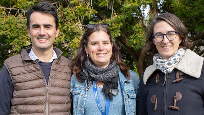 Gilles and Eléonore with Amélie Le Bars Notre-Dame de Montligeon Shrine on 18 October 2025.