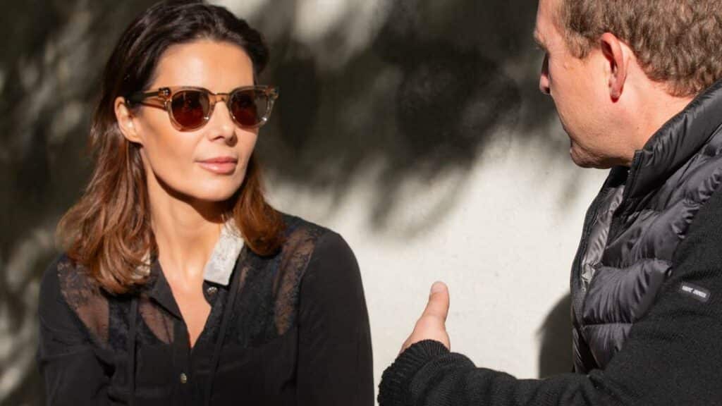 Marie-Estelle Dupond et don Paul Denizot le 26 octobre 2025 à Paris