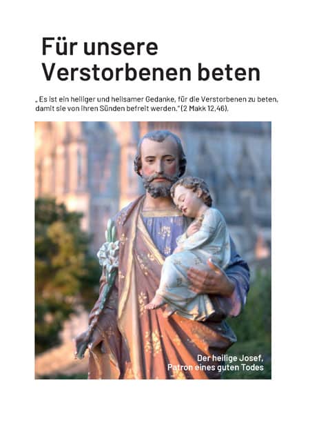 Für unsere Verstorbenen beten